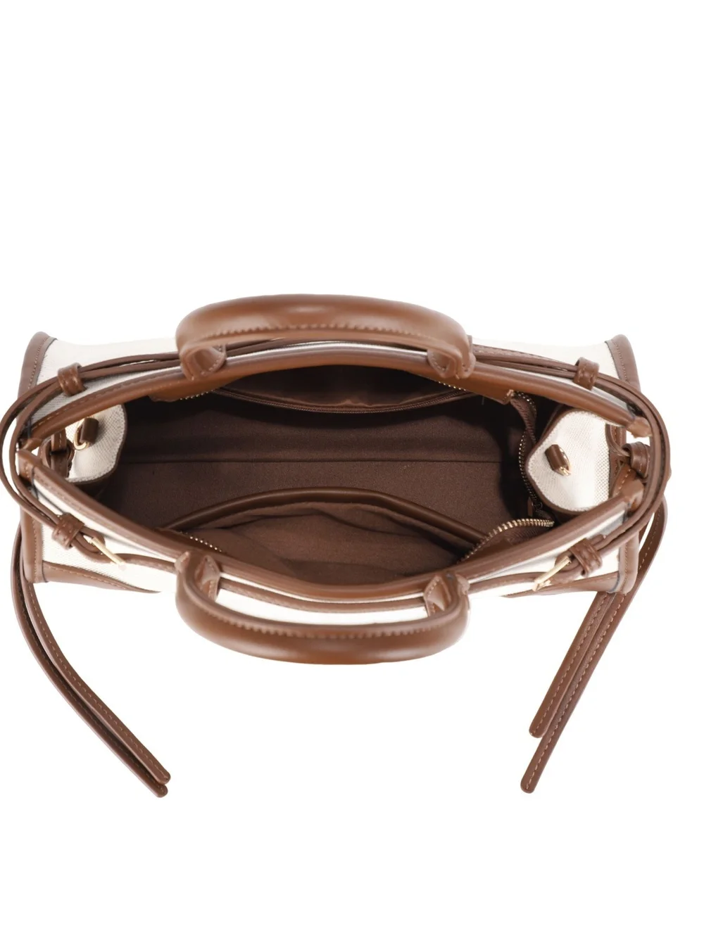 Women's Canvas and Leather Accent Mini Satchel